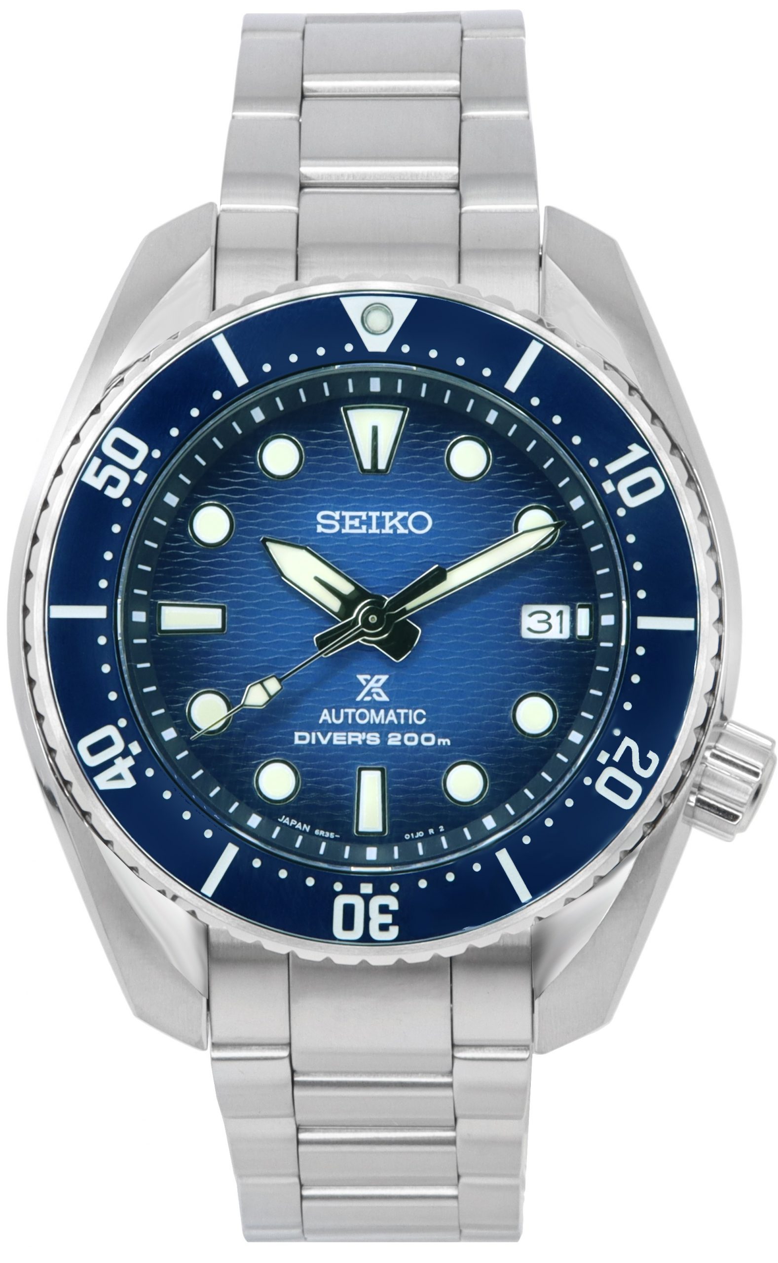 Seiko Prospex Sea King Sumo Blue Dial Automatic Diver's SPB321 SPB321J1 ...